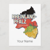 Rhineland-Palatinateドイツ連邦州RLP シーズンポストカード (正面)
