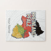 Rhineland-Palatinateドイツ連邦州RLP ジグソーパズル (横)