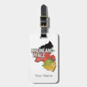 Rhineland-Palatinateドイツ連邦州RLP ラゲッジタグ (正面縦)