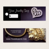 Rhinestoneハートジュエリー価格ラベル (正面&裏面)