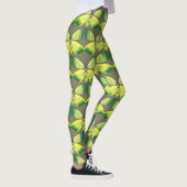 rhinestone-inspired geometric butterfly レギンス (右)