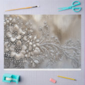 Rhinestone Patina、背景きらきら光る 薄葉紙 (クラフト)