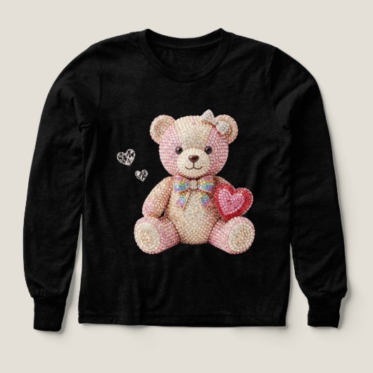 Rhinestone Valentine Bear  (デザイン正面)