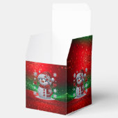 Rhinestones Snowman Holiday Favor Box フェイバーボックス (オープン)
