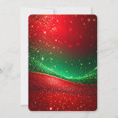 Rhinestones Snowman Holiday Party Invitation 招待状 (裏面)