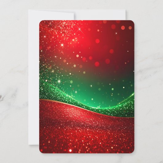 Rhinestones Snowman Holiday Party Invitation 招待状 (裏面)