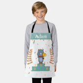 Rhinoがチャンピオンに輝パーソナライズされたく エプロン (着用した状態)