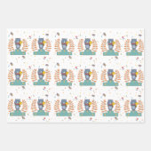 Rhinoがチャンピオンイラストレーション ラッピングペーパーシート (正面)