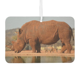Rhinoと泥の写真 カーエアーフレッシュナー
