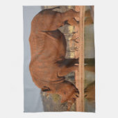 Rhinoと泥の写真 キッチンタオル (縦)