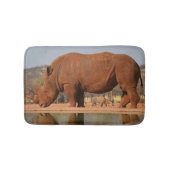 Rhinoと泥の写真 バスマット (正面)