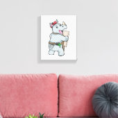 Rhinoと絵画カラー キャンバスプリント (インサイチュ (リビング))