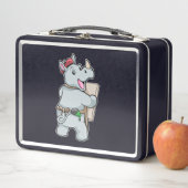 Rhinoと絵画カラー メタルランチボックス (インサイチュ)