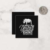 Rhinoのギフトになれないかぎり、常に自分自身でいなさい ノートカード (正面/裏面インサイチュ)