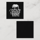 Rhinoのギフトになれないかぎり、常に自分自身でいなさい ノートカード (正面/裏面)