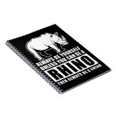 Rhinoの衣装ギフトでない限り、常に自分自身でいなさい ノートブック (右側)