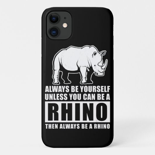 Rhinoの衣装ギフトでない限り、常に自分自身でいなさい Case-Mate iPhoneケース (裏面)
