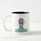 Rhinoはレース引用文ポスターに勝感動的つ ツートーンマグカップ (左)