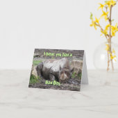 Rhinoグリーティングカード カード (黄色い花)