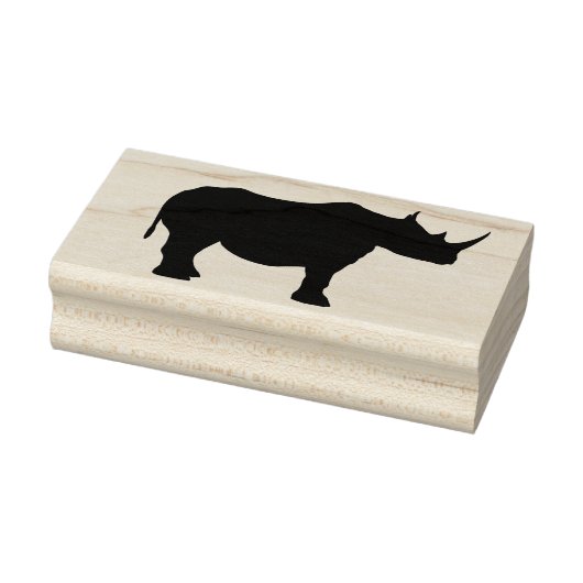 rhinoシルエットアートスタンプ ラバースタンプ (スタンプ)