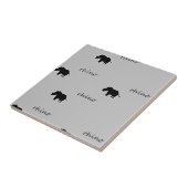 Rhinoシルエットパターン タイル (側面)