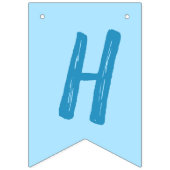 Rhinoバースデーパーティーブルー バンティングフラッグ (第2の旗)