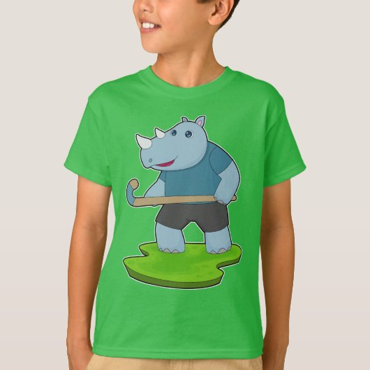 Rhinoフィールドホッケースティック Tシャツ (正面)