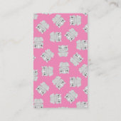 Rhinoベビーシャワーサファリピンクガール エンクロージャーカード (裏面)