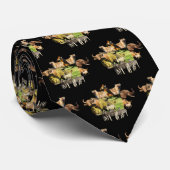 Rhinoママとカーフ野生動物フレームネックタイ ネクタイ (ロール)