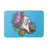 Rhino リラックス Bathのタイムカおもしろいートゥーン バスマット (正面)