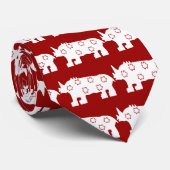 Rhino, African drawing ネクタイ (ロール)