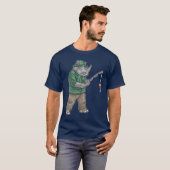 Rhino Angler 釣り竿 フィッシング Tシャツ (正面フル)