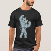 Rhino as Bodybuilder extreme Tシャツ (正面)