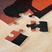 Rhino at sunset, Masai Mara, Kenya ジグソーパズル (側面)