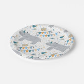 Rhino Birthday Party紙プレート, 7" ペーパープレート (アングル)