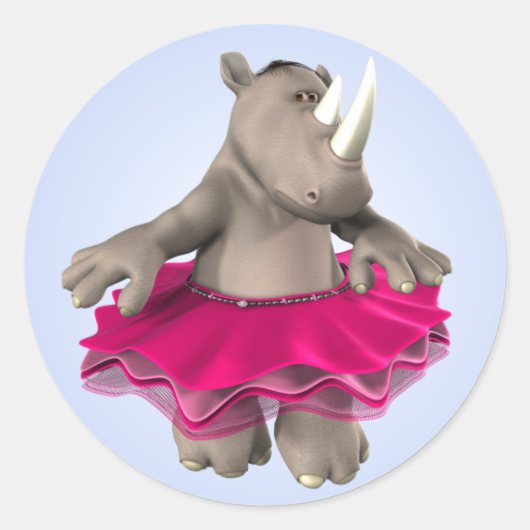 Rhino Blueステッカー ラウンドシール (正面)