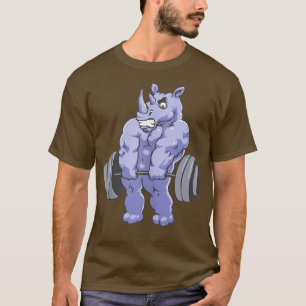 Rhino Deadlift Weightersパワーリフティングリフトヘッド Tシャツ