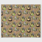 Rhino、Giraffe、Elephant Footprint Wrapping紙 ラッピングペーパー (フラット)