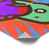 Rhino Graffitiアートポスター ポスター (角)