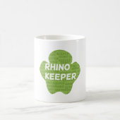 Rhino Keeperの足跡 コーヒーマグカップ (中央)