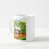 Rhino Love コーヒーマグカップ (正面左)