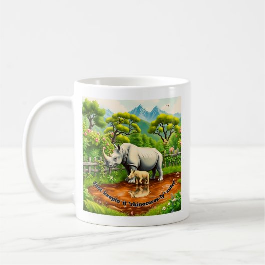Rhino Love コーヒーマグカップ (左)