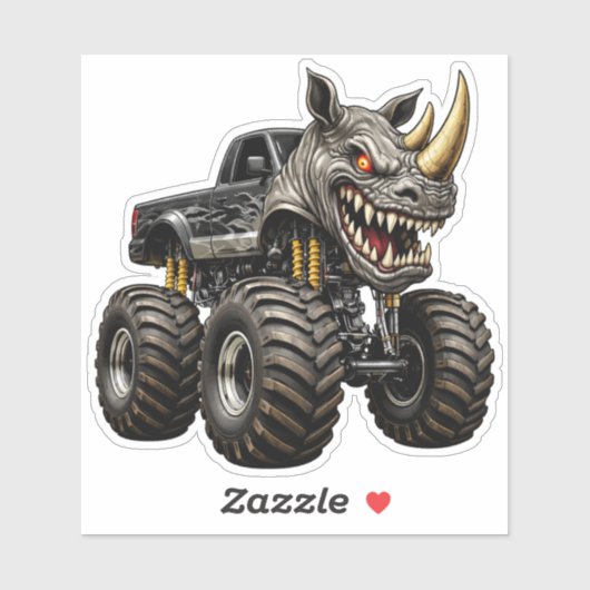 Rhino Monster Truck Beast  シール (シート)