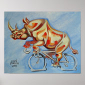 Rhino on a Bicycle ポスター (正面)