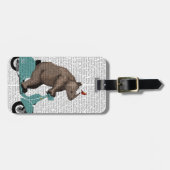 Rhino on Moped ラゲッジタグ (正面横)
