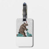 Rhino on Moped ラゲッジタグ (裏面縦)