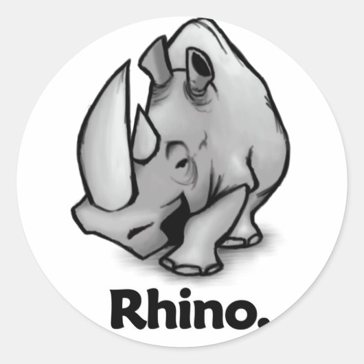 Rhino Rhino氏。 ラウンドシール (正面)