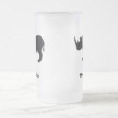 Rhino Trust Me Black フロストグラスビールジョッキ (中央)