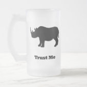 Rhino Trust Me Black フロストグラスビールジョッキ (左)