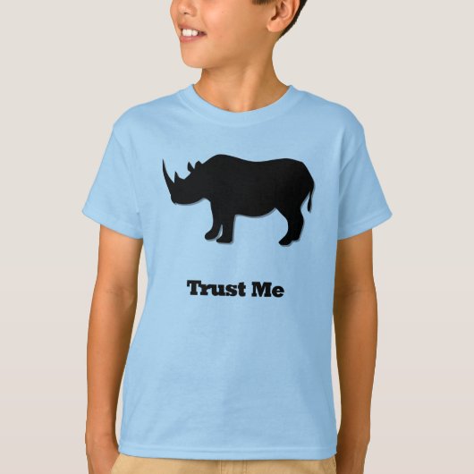 Rhino Trust Me Black Tシャツ (正面)